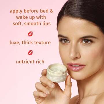 Hempz Hydrating Lip Sleeping Mask - Whipped Vanilla (.70 Oz.) | Overnight Hydrating Lip Balm for Dry Lips, Lip Repair, Chapped Lip Treatment & Nourishment for Women