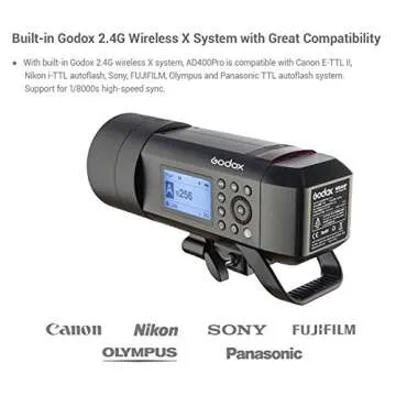 Godox Flash Strobe AD400 Pro - 400W Monolight Lighting Solution