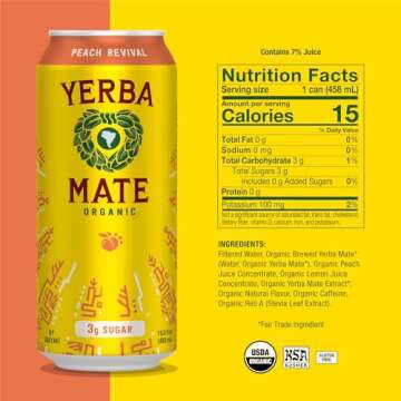 Guayakí Peach Revival Yerba Mate Energy Drink