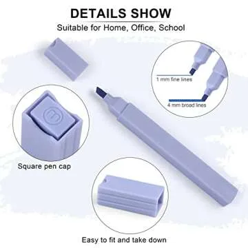 Aodaer 18 Pieces Fresh New Aesthetic Bible Highlighters Pens with Chisel Tip Assorted Mild Colored Markers No Bleed Gel Aesthetic Pastel Pens Quick Drying for Stationery Notes School Office Supplies