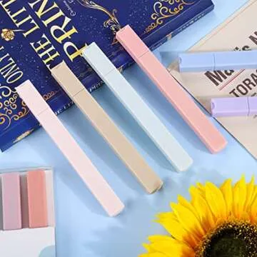 Aodaer 18 Pieces Fresh New Aesthetic Bible Highlighters Pens with Chisel Tip Assorted Mild Colored Markers No Bleed Gel Aesthetic Pastel Pens Quick Drying for Stationery Notes School Office Supplies