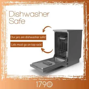 1790 Large Glass Jars with Lid - Perfect for Food Storage