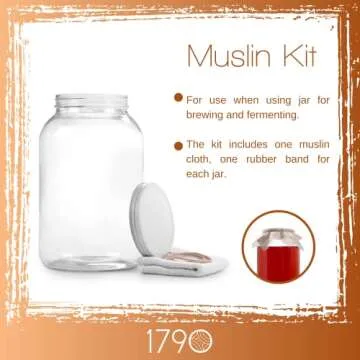 1790 Large Glass Jars with Lid - Perfect for Food Storage