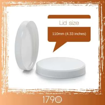 1790 Large Glass Jars with Lid - Perfect for Food Storage