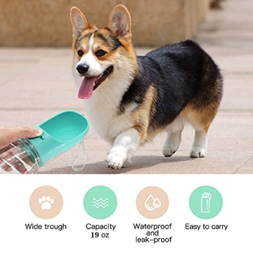 M&MKPET No Spill 118oz Dog Water Bowl for Travel