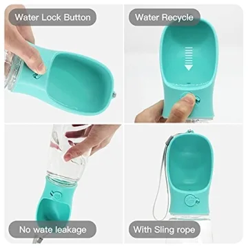 M&MKPET No Spill 118oz Dog Water Bowl for Travel