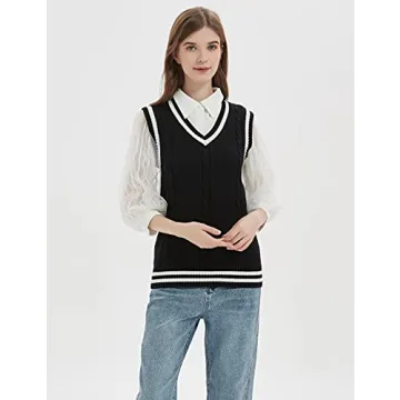 Chic Gihuo Women's V Neck Sweater Vest for All Occasions