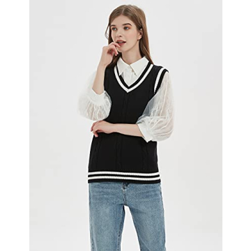 Chic Gihuo Women's V Neck Sweater Vest for All Occasions