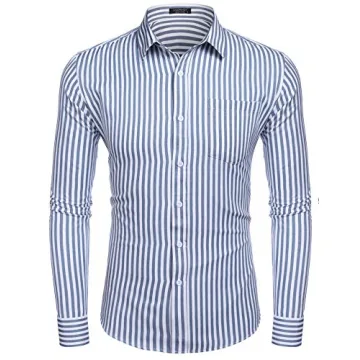 COOFANDY Men's Casual Button Down Shirt - Stylish Comfort