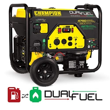 Champion 4750-Watt Dual Fuel Portable Generator