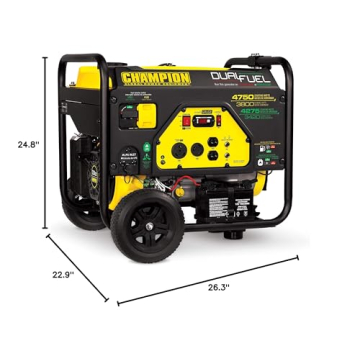 Champion 4750-Watt Dual Fuel Portable Generator