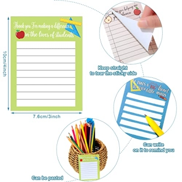 12 Pcs Teacher Notepad Set for To Do Lists