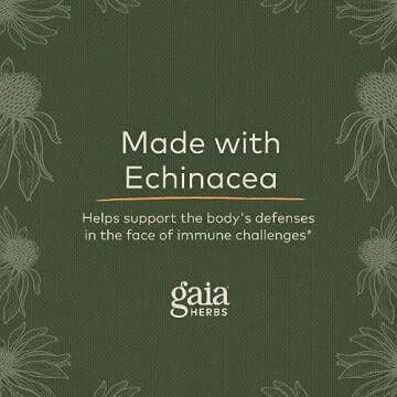 Gaia Herbs Echinacea Supreme - Immune Support Supplement - Echinacea Purpurea and Echinacea Angustifolia Blend to Support Immune System - 60 Vegan Liquid Phyto-Capsules (30-Day Supply)
