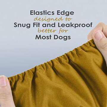 wegreeco Washable Dog Diapers - Washable Male Dog Belly Wrap - Pack of 3 - (Gold,Black,Grey,X-Large)