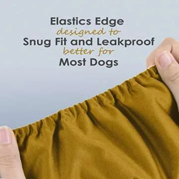 wegreeco Washable Dog Diapers - Washable Male Dog Belly Wrap - Pack of 3 - (Gold,Black,Grey,X-Large)