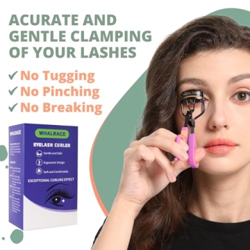 Premium Whalrace Eyelash Curler with Extra Pads - Perfect Curls