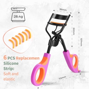 Premium Whalrace Eyelash Curler with Extra Pads - Perfect Curls