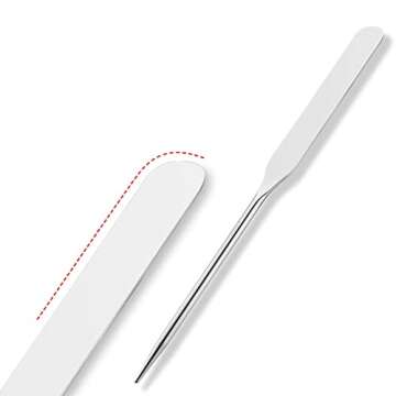 Stainless Steel Makeup Spatulas, Professional Cosmetic 161mm Long Facial Mixing Stick Beginner Artist Tool, Fine Workmanship Stylish Durable