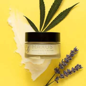 Maxus Nails Jojoba Butter - Natural Nail & Cuticle Care with Hemp Seed & Lavender