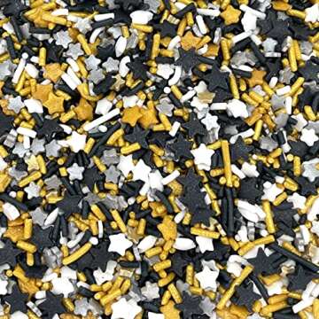 Manvscakes 7.2 oz Colorful Edible Sprinkles for Baking