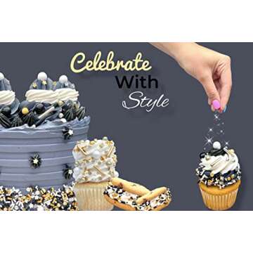 Manvscakes 7.2 oz Colorful Edible Sprinkles for Baking