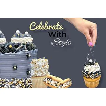 Manvscakes 7.2 oz Colorful Edible Sprinkles for Baking