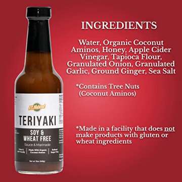 KC Natural Teriyaki Sauce - Soy & Wheat Free, AIP Friendly