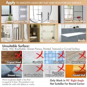 Stylish No-Drill LEVERLOC Corner Shower Caddy Organizer