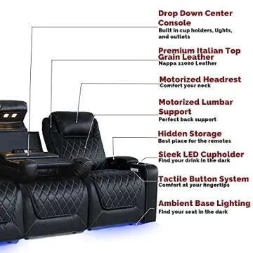 Valencia Oslo Home Theater Seating with Power Features