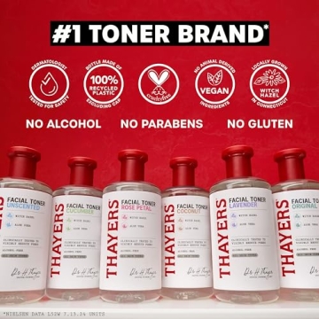 THAYERS Cucumber Witch Hazel Toner for Hydrated Skin