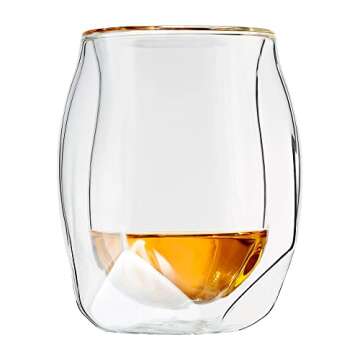 NORLAN Whisky Glass - Premium Double-Walled Borosilicate Design