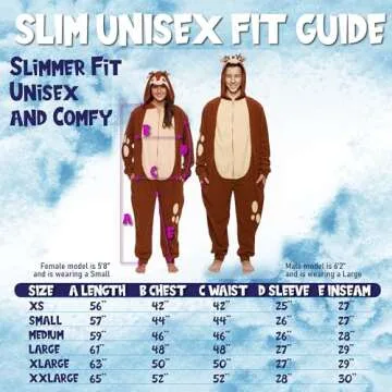 Funziez Slim Christmas Adult Onesie - Festive & Cozy