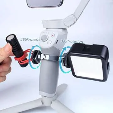 ARNARKOK Cold Shoe Adapter for DJI Osmo Mobile 3-6