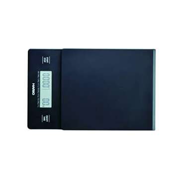 Hario V60 Drip Coffee Scale and Timer, Black