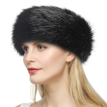 Dikoaina Women's Chic Faux Fur Winter Headband