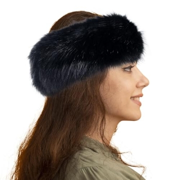 Dikoaina Women's Chic Faux Fur Winter Headband