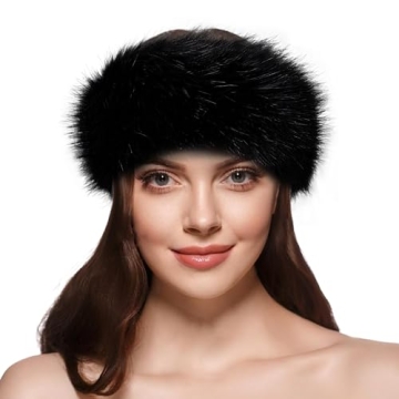Dikoaina Women's Chic Faux Fur Winter Headband