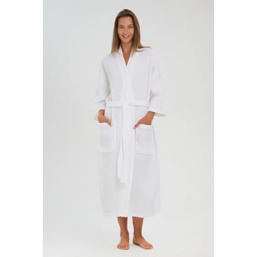 MONARCH Square Waffle Robe - Luxe Unisex Bathrobe