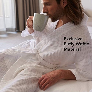 MONARCH Square Waffle Robe - Luxe Unisex Bathrobe