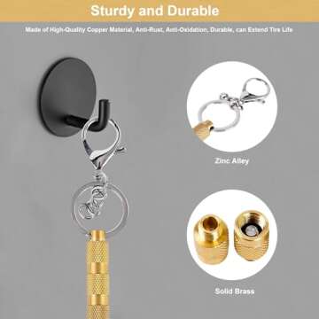 GODESON Tire Deflator - 4-in-1 Solid Brass Tool for Easy Tire Maintenance