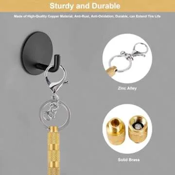 GODESON Tire Deflator - 4-in-1 Solid Brass Tool for Easy Tire Maintenance