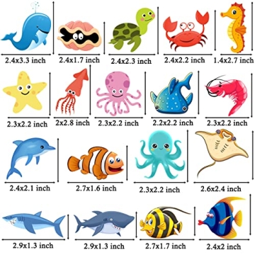 Ocean Sea Animal Cupcake Toppers for Themed Parties