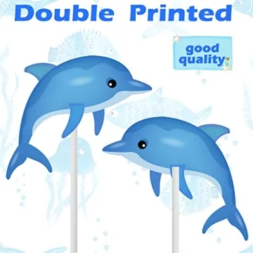 Ocean Sea Animal Cupcake Toppers for Themed Parties