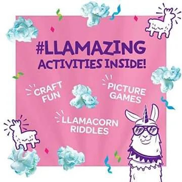 ACT II Llama Party Cotton Candy Flavored Microwave Popcorn, 16.5 Ounce (Pack of 6)