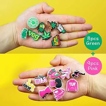 Vibrant RONGYUH 17 PCS Shoe Charms for Crocs