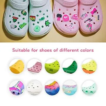 Vibrant RONGYUH 17 PCS Shoe Charms for Crocs