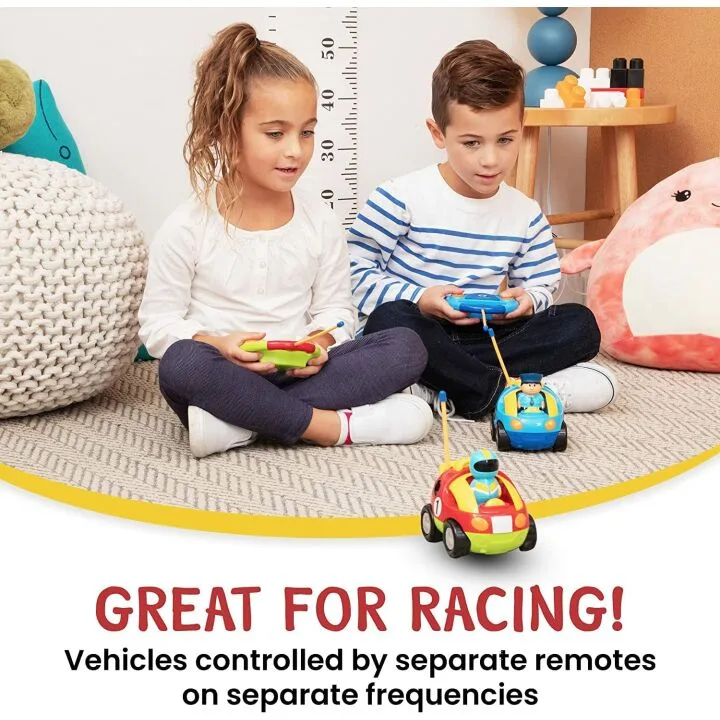 Prextex RC Car Set for Toddlers - Police & Race Cars