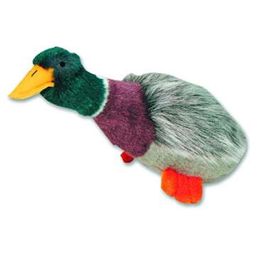 Mallard Migrator Bird Plush Dog Toy – Interactive Squeak Fun for Your Furry Friend