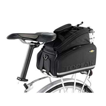 Topeak MTS TrunkBag DXP Bike Bag, Straps, Rigid Molded Panels, Water Bottle Holder