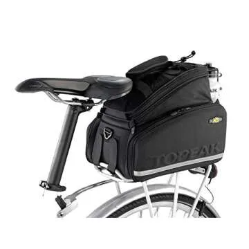 Topeak MTS TrunkBag DXP Bike Bag, Straps, Rigid Molded Panels, Water Bottle Holder